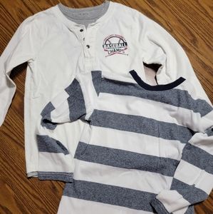 Boys children's place long sleeve t-shirts size medium 7/8. Lot if 2.